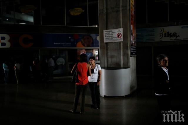 НА ТЪМНО: Близо 80 на сто от венецуелската столица остана без ток