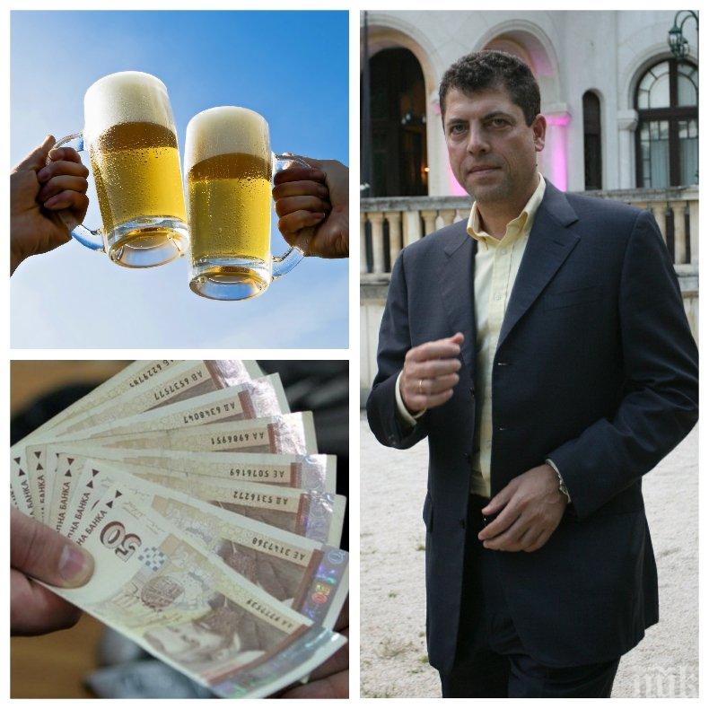 ЛАРЖ! Милен Велчев хвърли сервитьорка в екстаз! Бившият министър мята щедри бакшиши за бира