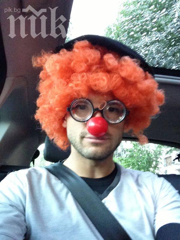 Гришо се дегизира като клоун преди битката с Джокович