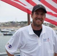 Американски учител прекоси с гребане Атлантическия океан за рекордно време
