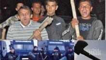 ЖЕСТОКО МЕЛЕ! Цигани нападнаха полицаи с брадви и улуци в Хасково, униформен е ударен в главата