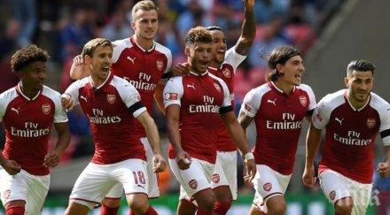 арсенал удари челси дузпи мач интернешънъл чемпиънс къп