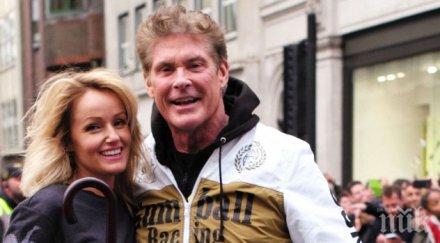 дейвид хаселхоф ожени трети път млада години моделка