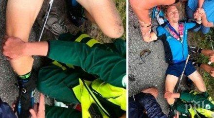 олимпийски шампион биатлона прободе щека прасеца видео