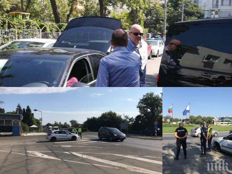 ОТ ПОСЛЕДНИТЕ МИНУТИ! Тежко въоръжени полицаи с качулки обсадиха ОДМВР-Бургас, пристигна и шефът на спецпрокуратурата Иван Гешев (СНИМКИ)