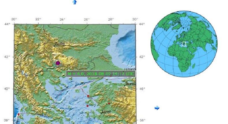 ИЗВЪНРЕДНО В ПИК! Земетресението от 4,1 по Рихтер усетено в Южна и Централна България, както и в столицата. Няма данни за вторични трусове