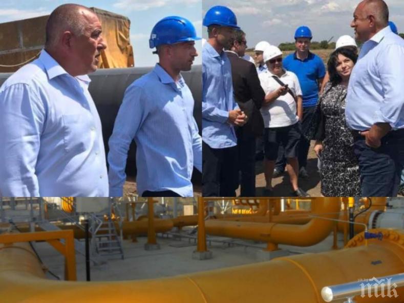 ЕКСКЛУЗИВНО В ПИК! Премиерът Борисов открива модернизирания транзитен газопровод за Турция