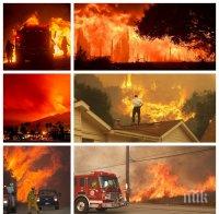 ЕКСКЛУЗИВНО В ПИК! Библейският огън слезе в Калифорния! Невиждано 