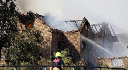 извънредно голям пожар ранени германска гара