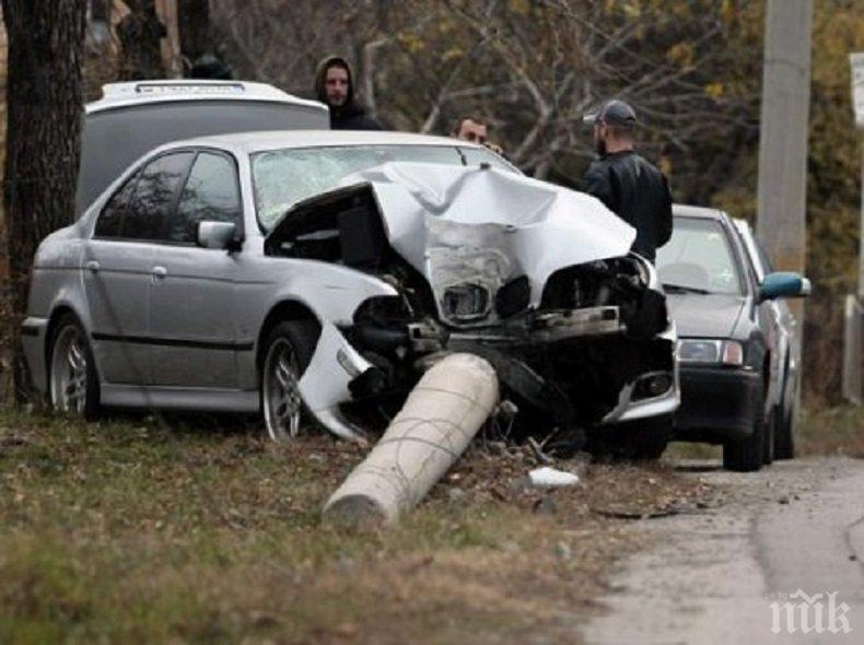 Джигит на пътя! Шофьор без книжка се озова в болница след катастрофа с нерегистрирана кола