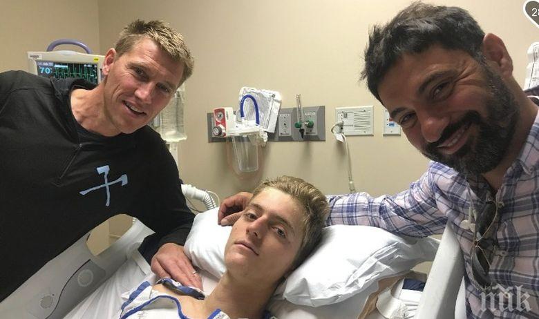 Надежда в колоезденето остана без крак

 