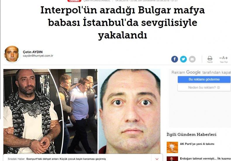 ЕКСКЛУЗИВНО В ПИК! Според турския вестник Хюриет Митьо Очите е булгар мафия бабасъ