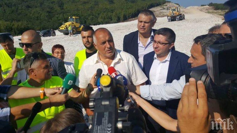 ПЪРВО В ПИК! Борисов със страхотна новина за магистрала "Хемус" (ВИДЕО/СНИМКИ)