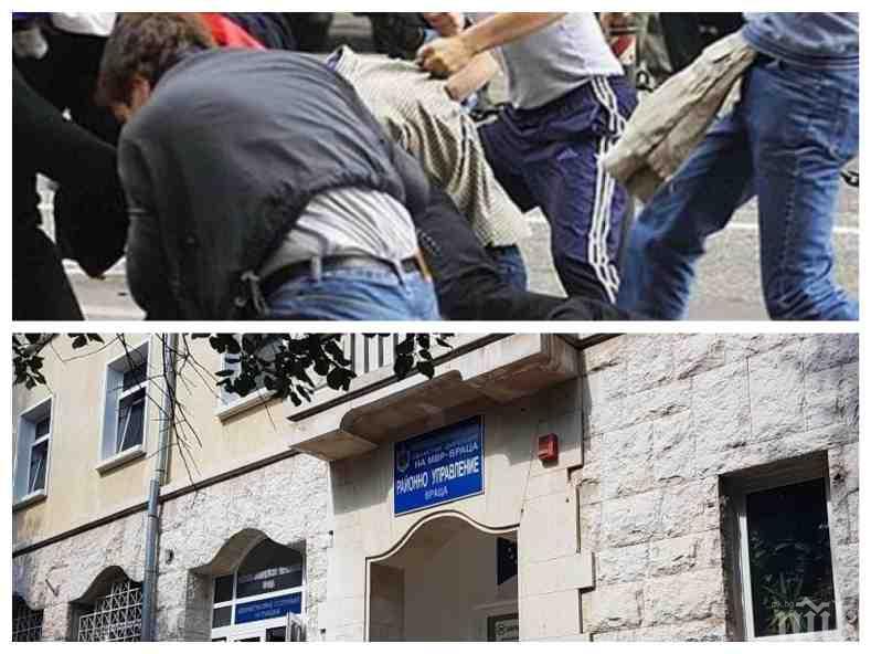 СТРАШНО МЕЛЕ! Среднощен масов бой между компанията на Иван Жицата и полицаи във Враца, има задържани 