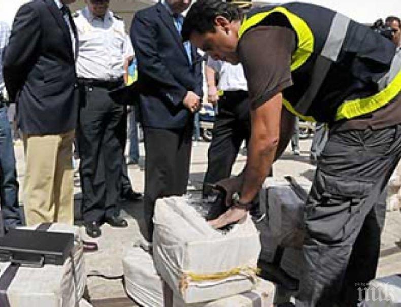 Удар! Властите в Бразилия задържаха над тон кокаин на италиански кораб