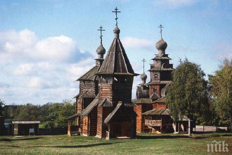 Църква от 18 век изгоря в Русия