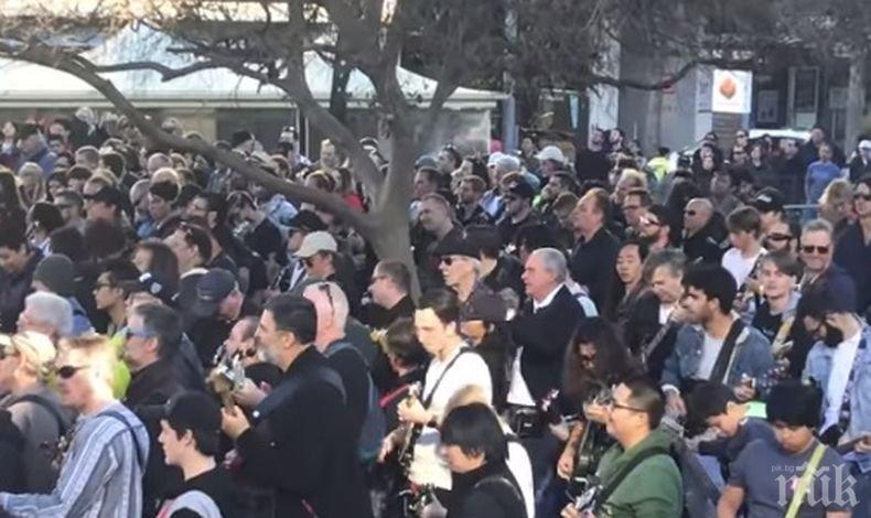 За Гинес! Близо 500 китаристи свириха едновременно в Сидни (ВИДЕО)