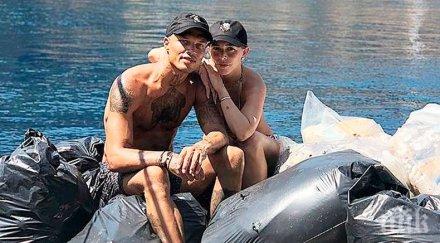 екозащитник красивият престъпник джеръми мийкс чисти боклуци миконос снимки