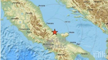 земята пак разлюля трус рихтер удари италия