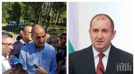 извънредно пик цветан цветанов изригна румен радев президентът бсп военен манталитет зачита правовия ред