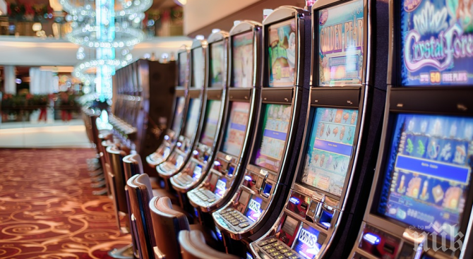 Мъж вилня в казино, счупи игрален автомат