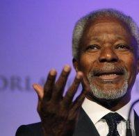 Гана обяви едноседмичен траур за Кофи Анан, световни лидери почетоха паметта му