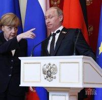 Владимир Путин и Ангела Меркел се обявиха срещу политизирането на проекта 