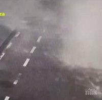 УНИКАЛНО ВИДЕО! Полицията разпространи кадри от срутването на моста 