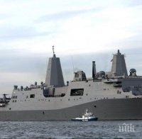 АТРАКЦИЯ! Бързоходен десантен кораб на САЩ премина през Черно море 