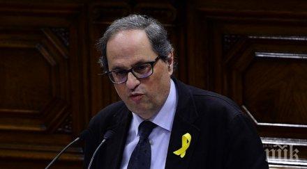 каталунският лидер закани атакува испанската държава