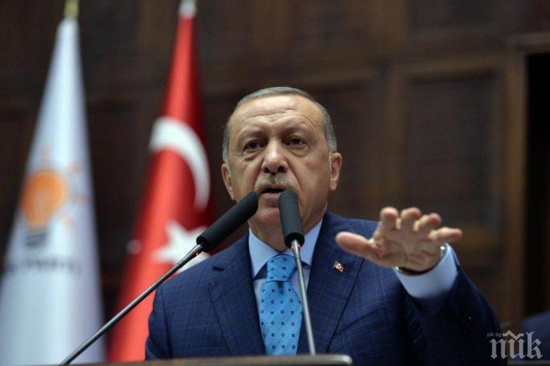 Ердоган със силна реч: Използват икономически лостове за натиск над Анкара