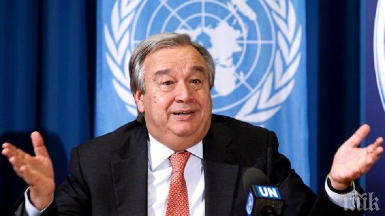 Шефът на ООН предложи изпращане на въоръжени сили за защита на палестинците
