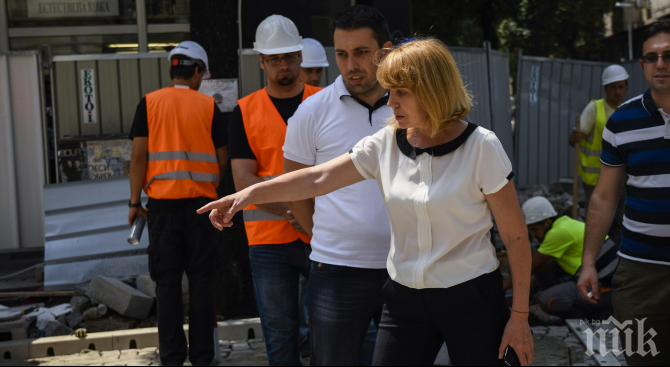 ЕКСКЛУЗИВНО В ПИК TV! Фандъкова инспектира ремонтите на столичния бул. България (ОБНОВЕНА)