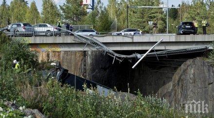 последните минути автобус падна мост финландия жертви снимки