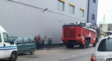 екшън враца автомобил пламна ключово кръстовище града снимка