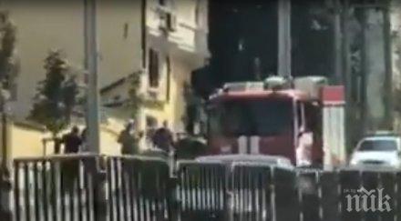 първо пик мощен пожар сграда алианц центъра софия видео
