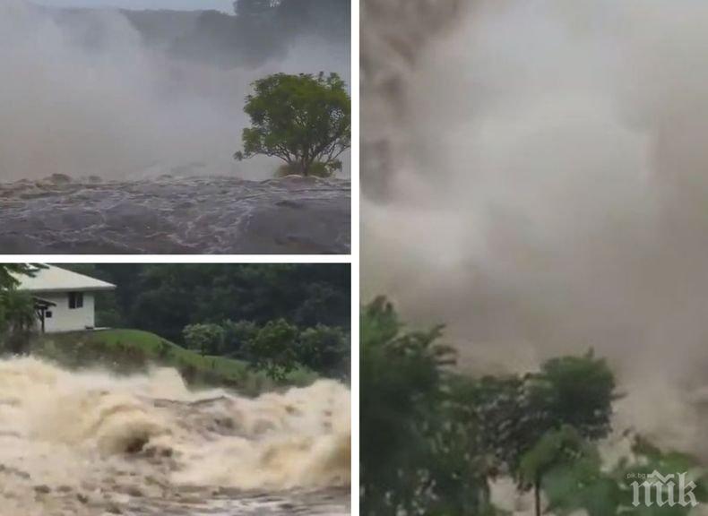 Ураганът „Лейн“ предизвика огромни наводнения и свлачища на Хавайските острови