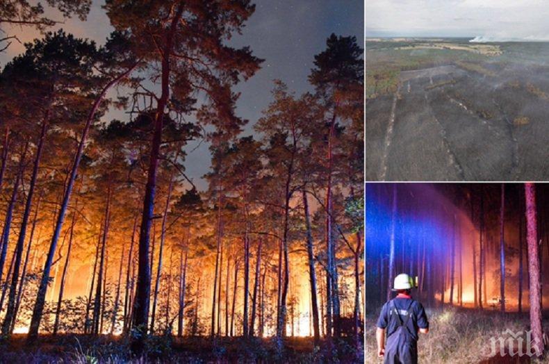 ГОРСКИ ПОЖАРИ ДО БЕРЛИН! Властите съветват хората да не отварят прозорци (СНИМКИ)