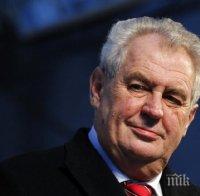 Президентът на Чехия призова към отмяна на антируските санкции