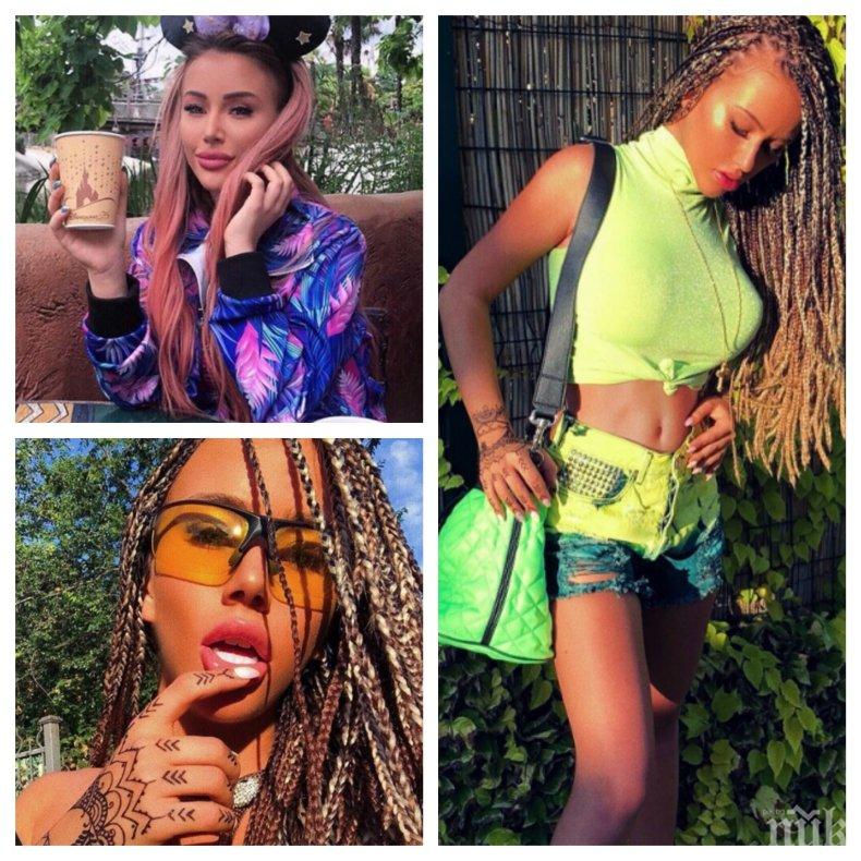 МРЕЖАТА ПЛАМНА! Изпадна боцката на Гери-Никол! Никой бански не побира силиконките на певицата с най-известните задни части (СНИМКИ)