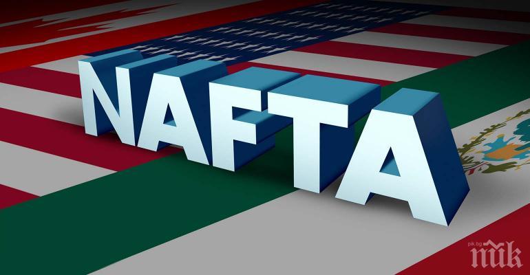  Преговорите между САЩ и Мексико за НАФТА ще продължат и днес