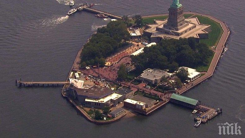 ПАНИКА! Евакуираха острова на Статуята на свободата (ВИДЕО)