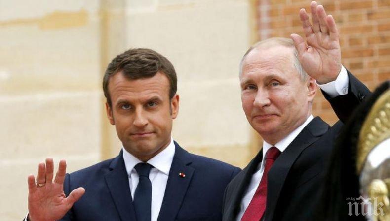 Макрон покани Путин в Париж за края на Първата световна война