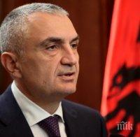 Албанският президент призова за положителен вот на референдума в Македония
