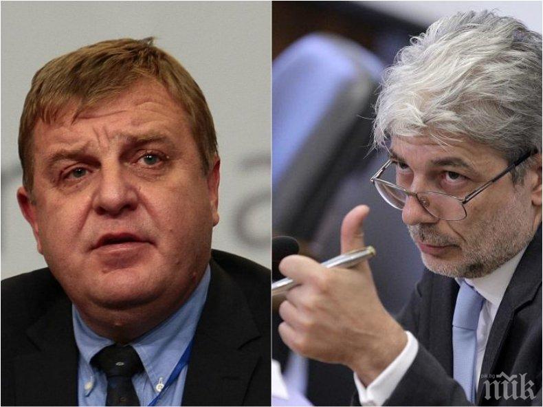 ГОРЕЩА ТЕМА! Министър Димов спокоен за поста си, Каракачанов не го дава на зелените рекетьори
