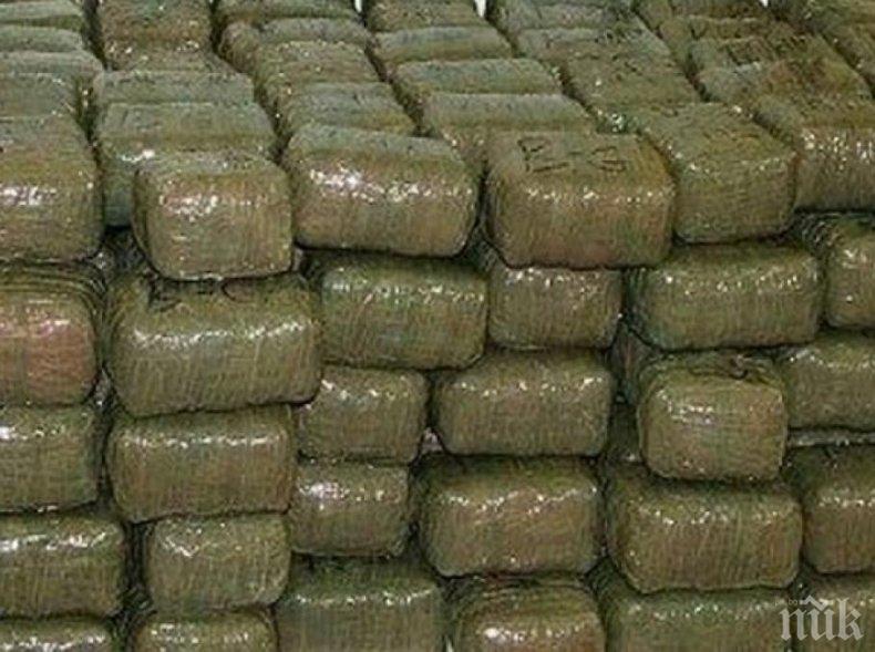 Испанската полиция конфискува 2,3 тона хашиш
