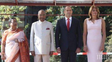 горещо пик индийският президент открива паметник махатма ганди софия румен радев