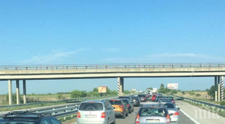 важно отклоняват движението камиони магистрала тракия района вакарел