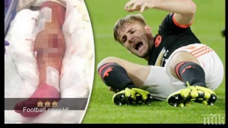 Ужас! Футболист на Юнайтед едва не загубил крака си 