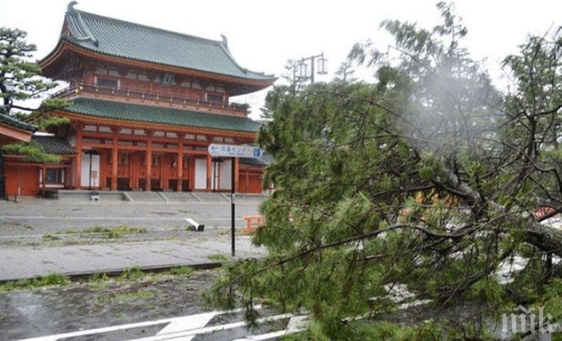 Няколко сгради са частично разрушени след труса в Япония